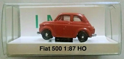 IMU 1:87 H0 AUTO CAR - FIAT 500 MARRONE  (1960) ART 00501 - Immagine 1 di 2