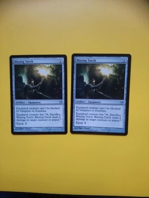 MTG Card. Blazing Torch x2. Zendikar - Image 1 of 3