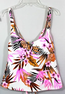 Top tankini SALT+COVE Juniors Tropic Time alambre en V talla pequeña floral al por menor $29.99 - Imagen 1 de 3