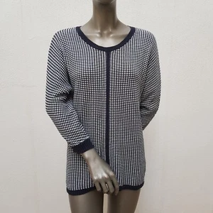 Hübscher Pullover von Max Studio, S, dunkelblau, weiß - Bild 1 von 24