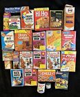 Vintage Lot Of 24 Play Pantry Groceries Miniature Food Box Assorted Brand Food