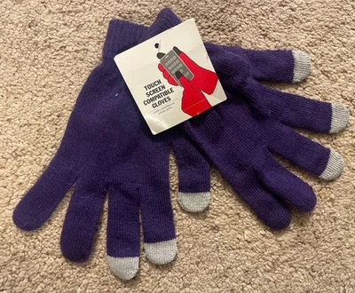Guantes Compatibles Pantalla Táctil Púrpura Nuevos Foto 1 de 4