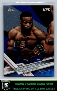 2017 Topps Chrome UFC Blue Wave rifrattore #/75 Tyron Woodley #20 - Foto 1 di 2