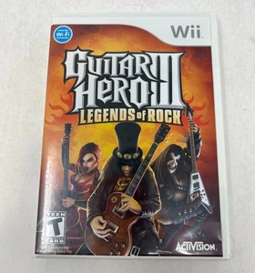Guitar Hero III Legends of Rock Nintendo Wii AUTÉNTICO ESTUCHE DE REPUESTO SOLAMENTE - Imagen 1 de 1