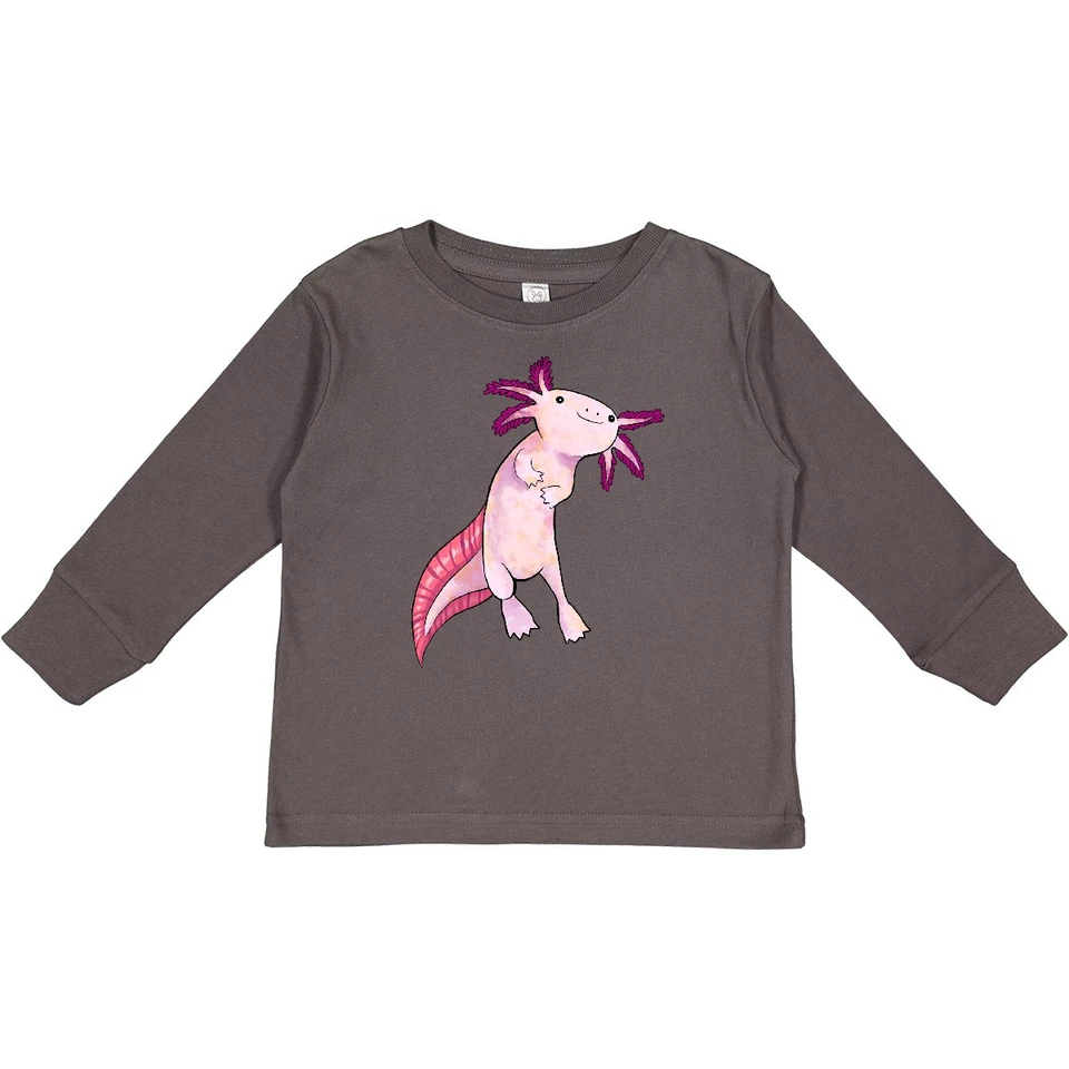 Camiseta Inktastic Axolotl Says Hello Linda Salamandra Niño Manga Larga Animales Foto 1 de 1
