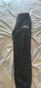 New England Patriots Team Nfl Sweatpants Kids Size Medium 10/12 Heathered Black - Picture 1 of 3