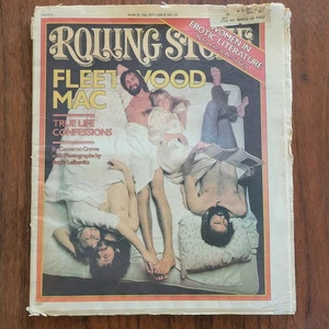Vintage 1977 March Rolling Stone Magazine Fleetwood Mac Lebovitz Crowe Erotic - Picture 1 of 9
