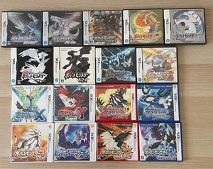 Lot 17 Pokemon DS 3DS series Complete set Nintendo DS 3DS Japan Version Tested - Picture 1 of 18