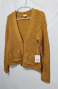 A.N.A. Suéter cárdigan dorado para mujer talla XS tejido suelto NUEVO NUEVO CON ETIQUETAS - Imagen 1 de 9