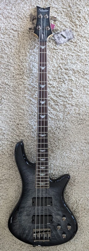 Schecter Model 2503 Stiletto Extreme-4 string bass guitar in Black Cherry - Image 1 of 4