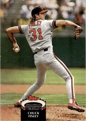 1992 Stadium Club #315 Chuck Finley - California Angels - Image 1 of 2