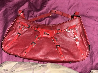 Christian Dior Handtasche Vintage leder red - Bild 1 von 4