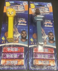 Pair Of Space Jam Tweety And Lebron Pez Dispensers - New Sealed - Picture 1 of 10