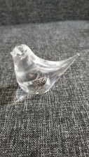 Vintage FM Konstglas Ronneby Sweden Art Glass Bird Figurine Paper Weight