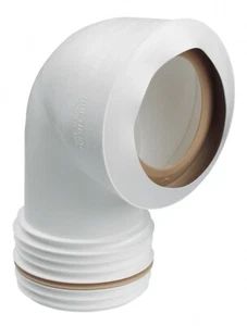 MULTIKWIK MKB2190 BEND 90 DEGREE WC TOILET PAN CONNECTOR WITH 100MM OFFSET