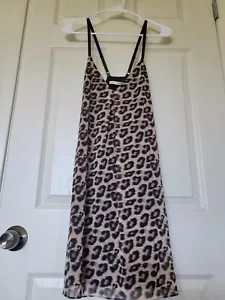 Alice + Olivia Kirby Silk Strap Dress Leopard / Cheetah Print Sz S $245 orig - Picture 1 of 5