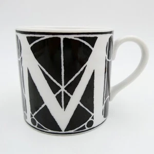 Taza Metropolitan Museum Of Art MMA Negro Blanco Logo M Monograma Japón De Colección - Imagen 1 de 8
