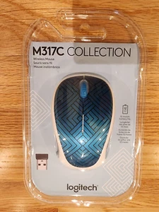 Logitech M317 Wireless Optical Mouse - Teal Maze 💖 - Picture 1 of 1