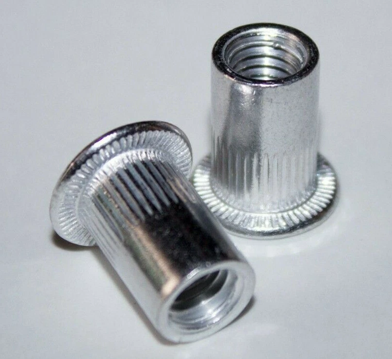 Blindnietmuttern Aluminium Flachkopf M4 - M10 gerändelt KB 0,5-6 Einnietmutter  - Bild 1 von 1