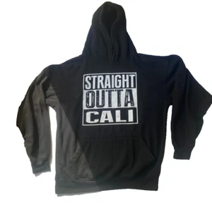 STRAIGHT OUTTA CALI  Adult Long Sleeve Hoodie Sweatshirt Mens Women's Sz Sm/Med - Picture 1 of 11