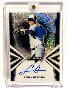 2019 Leaf Flash Logan Davidson Blue 6/50 Rookie Auto #BA-LD1 - Picture 1 of 2