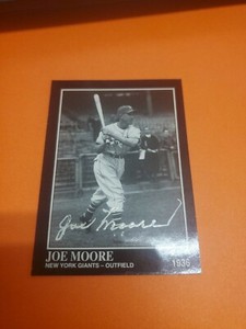 1994 #1182 JOE "JO JO" MOORE Giants 1994 Megacards/Conlon Collection AUTOGRAPHED