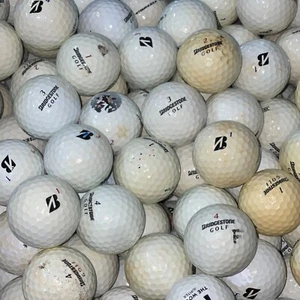 100 Bridgestone Assorted Mix Used Golf Balls 2A Shag AA Practice Hit-A-Way - Picture 1 of 3