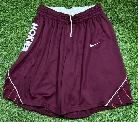 Game Worn Nike Virginia Tech Hokies NCAA Basketball Short Men's L/XL +2" Cover