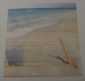 Paper House Fun Beach Collage 12x12 Paper - Picture 1 of 1