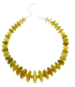 Jay King Sterling Silver Korean Green Serpentine 18" Necklace - Bild 1 von 3