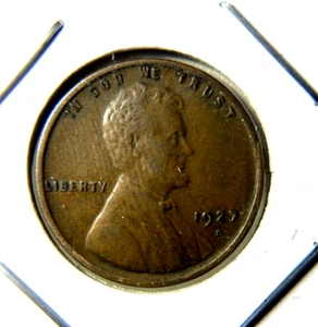 Centavo de trigo de alta calidad 1927-D.  En estado bastante bueno+ Mejor fecha y marca de ceca. 12,93 - Imagen 1 de 4
