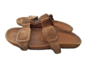 ***PEDRO GARCIA Spain Sz 36/6M leather slide SANDALS tan!! - Picture 1 of 5