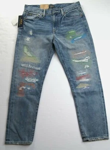NEW Polo Ralph Lauren Women's Size 28 Avery Boyfriend Threading Distressed Jeans - Picture 1 of 6