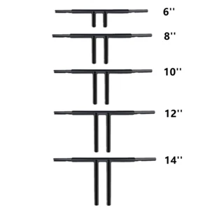 4'' 6'' 8" 10" 12'' 14'' 16'' 18'' T-Bar Handlebar Fit For Harley Sportster 883 - Picture 1 of 19