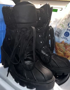 Steve Madden schwarz Kampfstiefel Damen Gr.6 - Bild 1 von 11