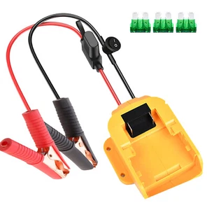 Jump Starter Car Booster Cable with Fuse Switch Emergency Power Kit For Dewalt - Picture 1 of 4