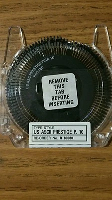 NOS Camwill brand Ricoh II printwheel Ascii Prestige 10 pitch - Image 1 of 3