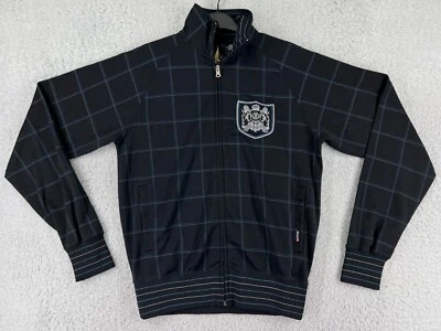 Suéter Element Para Hombre Pequeño Negro Cremallera Completa Cuello Simulado Bordado Algodón Patín Foto 1 de 4