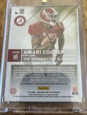 2015 Panini Contenders Draft Picks - Autographs SEC 61 #101 Amari Cooper (AU,...
