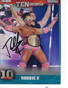 ROBBI E 2012 FIRMADO A MANO TRISTAR TNA IMPACT #34 - TNA WWE WCW LEGEND - Imagen 1 de 1