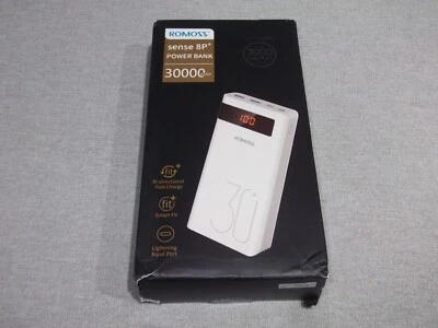 ROMOSS Sense8 PS Pro 30000mAh Power Bank Fast Charge Digital Display - Image 1 of 4