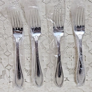 Oneida American Harmony Arbor Dinner Forks 7 3/8 " Stainless Flatware New Set 4 - Picture 1 of 5