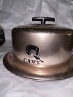 Vintage West Bend  1950S Rose Copper Metal Locking Cake Carrier 14.5" Dia.