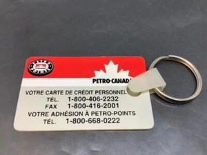 Vintage Promo Keyring PETRO CANADA Keychain CREDIT CARD Ancien Porte-Clés POINTS - Picture 1 of 3