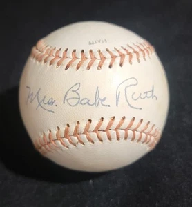 Mrs. Babe Ruth Signed Baseball JSA Letter - Picture 1 of 6
