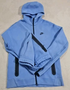 Nike Sportswear Tech Fleece Windrunner Felpa con Cappuccio Uomo Full Zip Bambino Blu Medium M - Foto 1 di 22