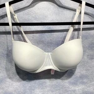 Victoria's Secret BH T-Shirt weiß 34DD T-Shirt trägerlos Push Up Bügel Multiway - Bild 1 von 10