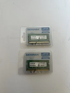 2X Crucial 2GB DDR3 Memory Kit 1066MHz PC3 8500 204 Pin SODIMM SDRAM Notebook 4G - Picture 1 of 2