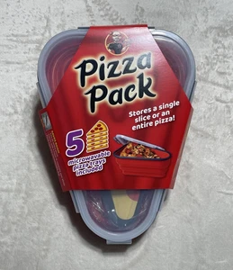 Pizza Pack Storage Container Reusable Foldable Portable Microwavable - Picture 1 of 8