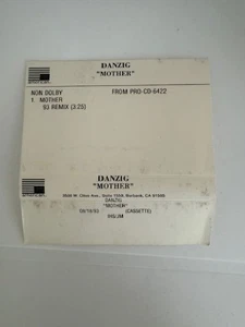 Danzig Mother '93 Remix Advance Promo Cassette Single - Picture 1 of 3